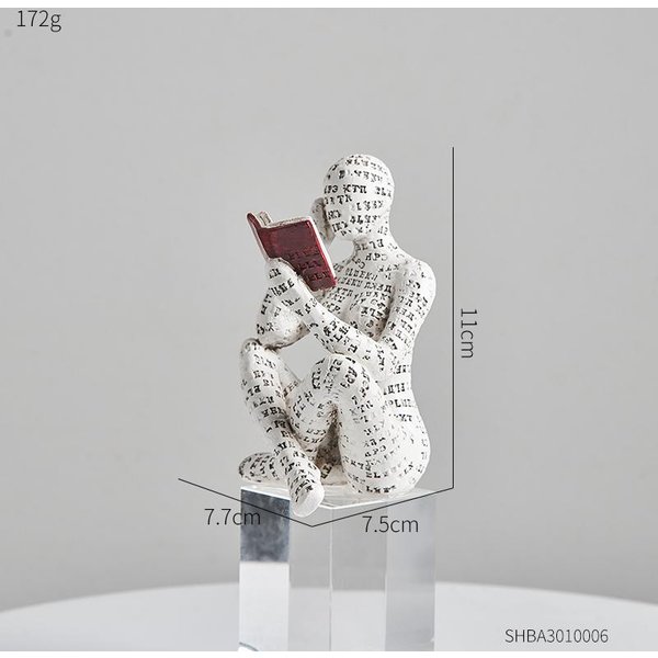 DecoracióN De Resina De Erudito DiseñO De Arte Creativo Moderno Para Hogar Oficina EstanteríA Mueble De TV Accesorios Adornos De Escritorio Regalos-image