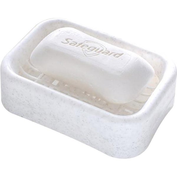 PláStico Hogar BañO Doble Capa Jabonera Soporte Contenedor De Almacenamiento Caja De Drenaje(Beige) White-image