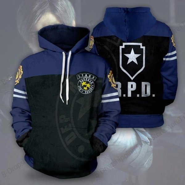 Sudadera Con Capucha Con Estampado 3D De Resident Evil Para Hombre Y Mujer, Sudaderas De Moda, Sudadera Casual, Abrigo Harajuku Unisex, Sudaderas, Ropa De Hombre M Black-image