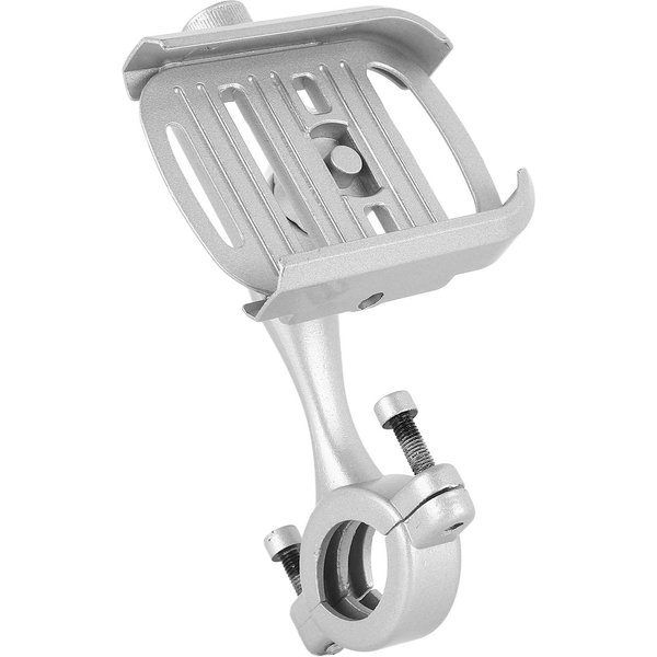 Uchwyt Na Telefon Motocyklowy Ze Stopu Aluminium Z Obrotem 360 Stopni, Uchwyt Na Telefon Rowerowy, Wspornik Nawigacyjny Dla Srebro-image