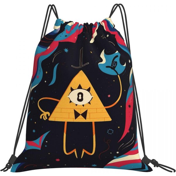Mochilas De Dibujos Animados Gravity Falls Bolsas Casuales Con CordóN Bolsa Deportiva Bolsas Para Libros Para Hombre Mujer Escuela One Size-image