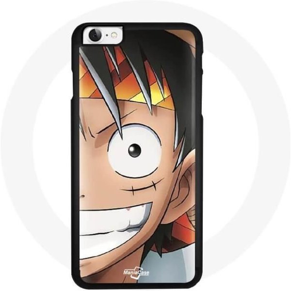 Funda Iphone 4 - Maniacase - One Piece Luffy - Flexible - Negro - Mixto-image