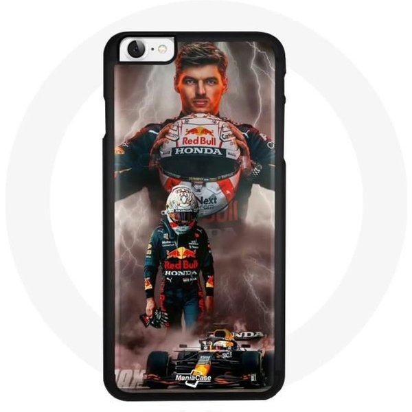 Funda - Maniacase - Iphone SE 2020 - Max Verstappen - Casco F1 - Flexible Negro-image