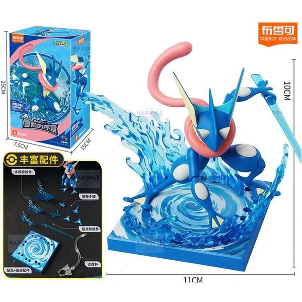 Blokees Original Pokemon Ceruledge Charizard Snorlax Scyther Lucario Greninja Meowscarada Bloques De ConstruccióN Figura De AccióN Juguete Regalo-image