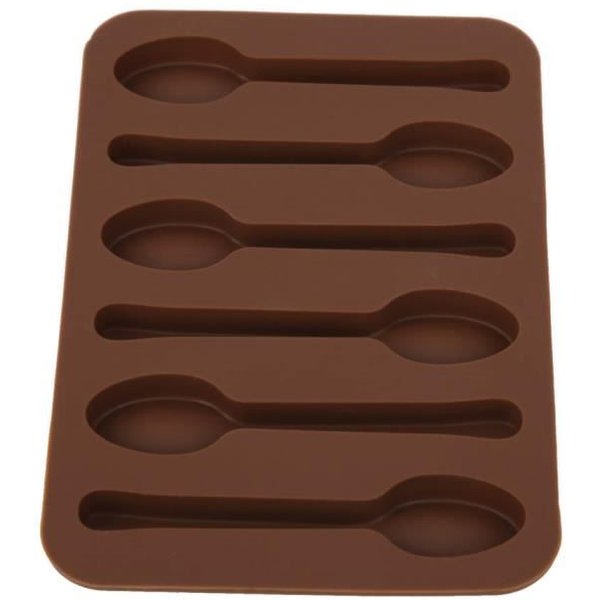 Fdit Plaque De Cuisson GâTeau Chocolate Moule AntiadhéSif CuillèRe Forme Bricolage Moule De Cuisson Outil Ustensiles De Cuisson-image