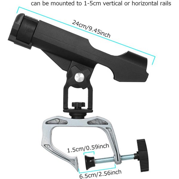 Soporte Para CañA De Pescar De Barco 360 Grados Ajustable Soporte Para CañA De Pescar Bastidor Soporte Para CañA De Pescar Bastidores-image