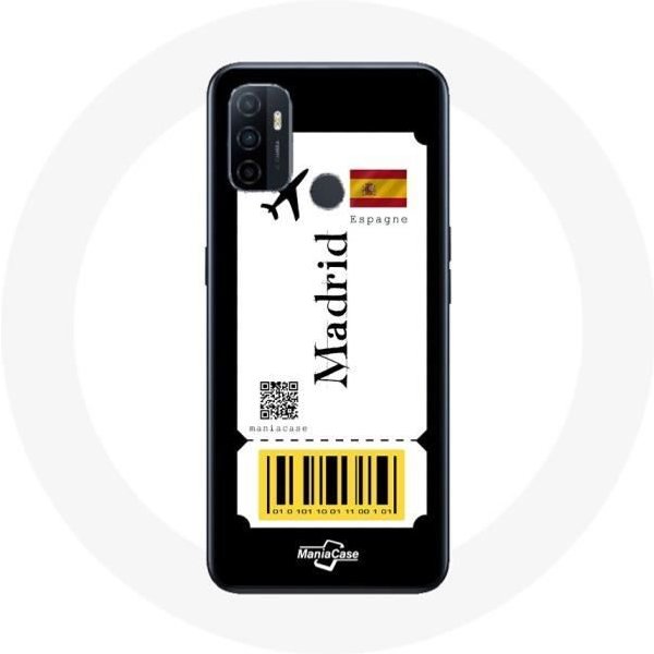 Coque Oppo A53 Billet D'avion Madrid Espagne-image