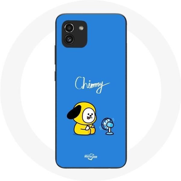 Funda - Bangtan BTS - Galaxy A03 - Silicona Blanda - DiseñO Chimmy - Color Azul Azul-image