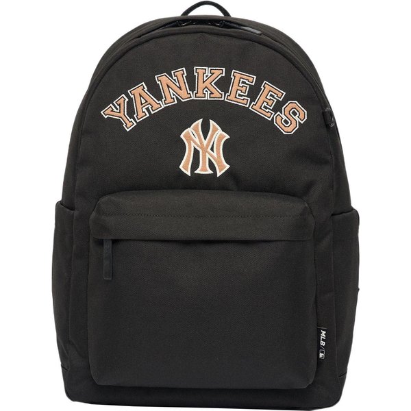 Mochila MLB New York Yankees Con Estampado De Letras De PoliéSter Unisex Negra 7ABKBV13N50BKS Black Black-image