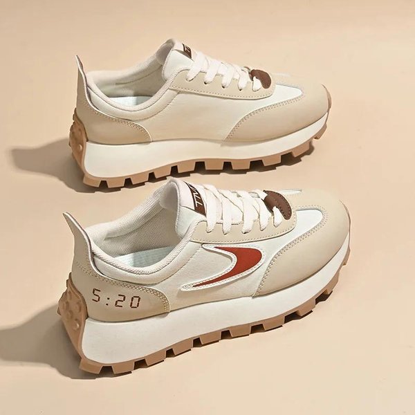 Zapatillas Casuales De Mujer Moda Antideslizantes Transpirables Resistentes Al Desgaste Zapatos De Entrenamiento Zapatos De Plataforma Para Mujer Para Exterior Zapatillas Mujer 35-image