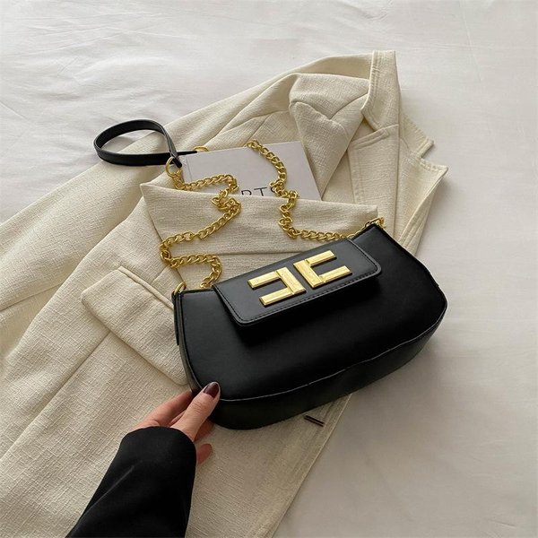 Nowa Europejska I AmerykańSka Personalizowana I Prosta Torba ŁAńCuszkowa Modna Damska Torba Na Ramię Crossbody MałA Kwadratowa Torba Dla Kobiet Gray-image