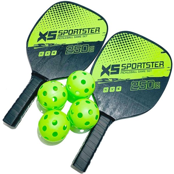 Juego De Raquetas De Pickleball Juego De Paletas De Pickleball De 2 Raquetas Y 4 Bolas De Pickleball Pickle-Ball Varios Colores-image