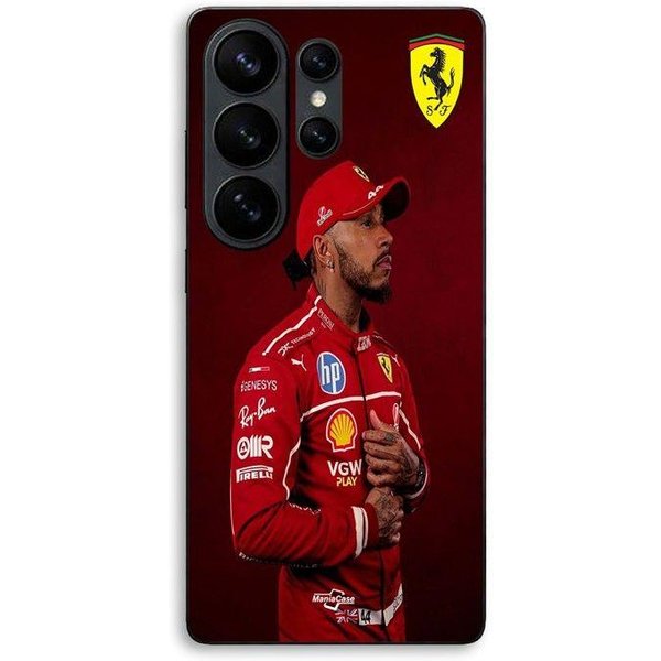 Etui Dla Samsung Galaxy S26 Ultra Lewis Hamilton Oficjalna Tapeta Ferrari Maniacase Czarny-image