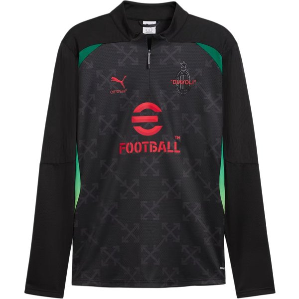 Puma Playera Para Hombre De Cuarto De Cierre Prepartido Ac Milan X M-image
