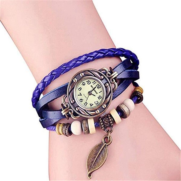 Eleganckie Modne Damskie Zegarki Na RęKę Zabytkowe Zegarki Na RęKę Dla Kobiet SkóRzany Pasek MałA Tarcza Damski Zegarek Kwarcowy Montre Femme Gray-image