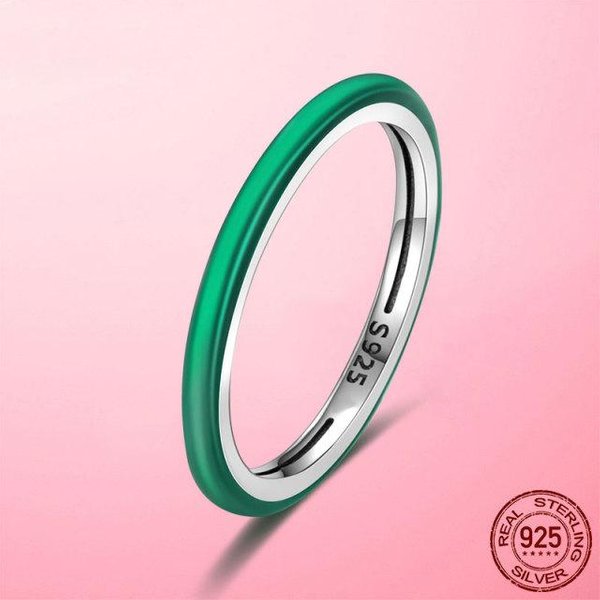 Anillos De Lujo Para Mujer Plata De Ley 925 Anillo De Dedo PúRpura Impactante Anel Apilable Plata 925 JoyeríA De Boda Compromiso 7 White-image