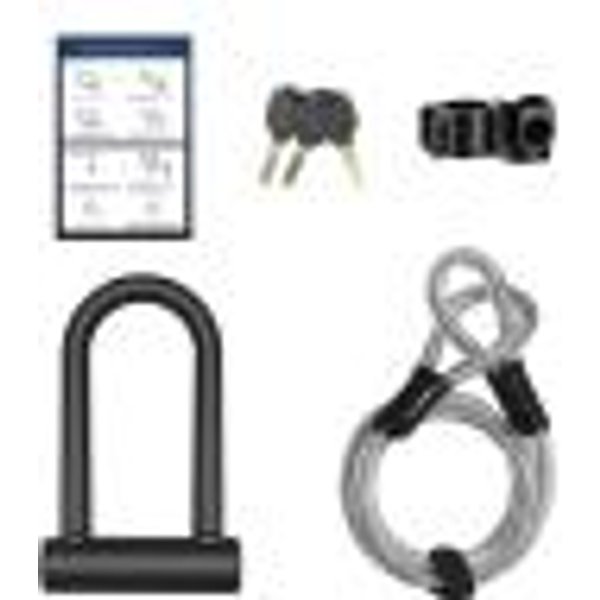 Candados En U, Candados Para Bicicletas, Adecuados Para Bicicletas EléCtricas, Patinetes EléCtricos Y VehíCulos EléCtricos PequeñOs.-image