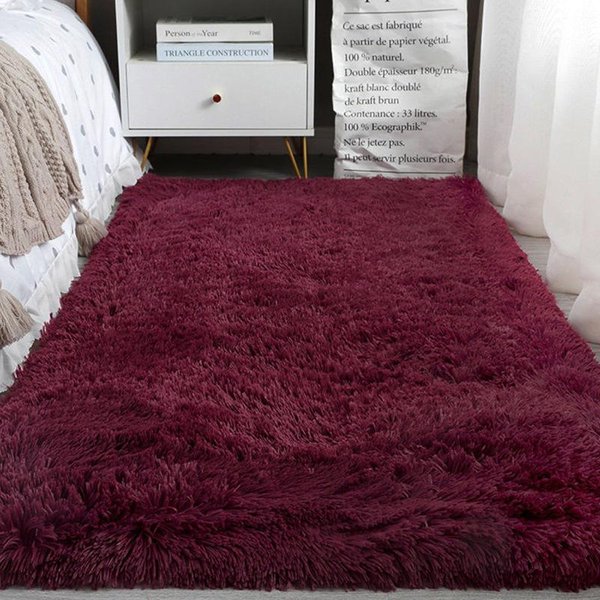 Alfombra De Pelo Largo Ins Moderna Simple Alfombra Para Silla De Ordenador Esterilla De Yoga Lavable Redonda Sala De Estar Dormitorio Manta De Cama Customized Size Contact Customer Service-image
