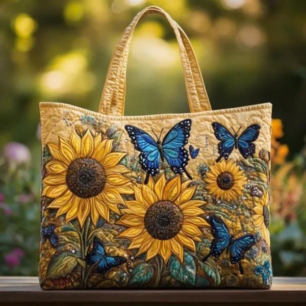 Modna Torebka Na Ramię Torba Shopper Z Nadrukiem Cyfrowym Modna Pikowana Torba Shopper Torba Na Zakupy DużA Pojemność Torba PlażOwa 34X40X10Cm Beige-image