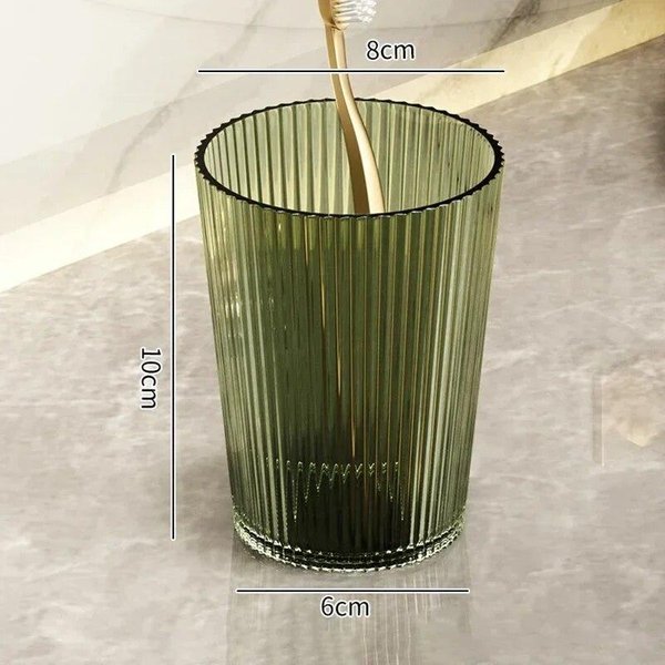 Taza Para Enjuague Bucal, Cepillo De Dientes, Taza Para BañO, Estilo Lujoso, Accesorios De Almacenamiento Para BañO, Soporte Para Cepillo De Dientes-image