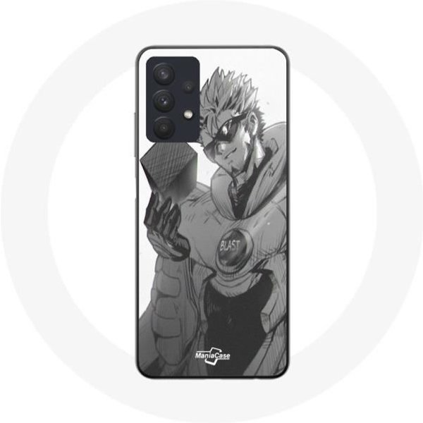 Funda - Maniacase - Samsung Galaxy A32 5G - Manga - Flexible - Blanca - One Punch Man-image