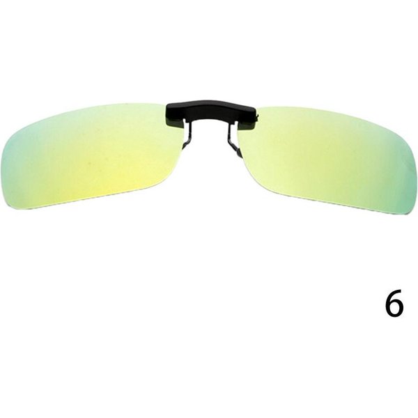Spolaryzowane Klipsy Na Okulary Do Jazdy Okulary PrzeciwsłOneczne Day Vision Uv400 Lens Night Vision Beige-image