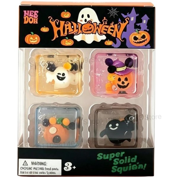 Schylling Nee Doh Halloween Mini Zestaw Seria Sensoryczna Zabawka Fidget Puzzle Ulga W Stresie Prezent Dla Dzieci Niespodzianka-image