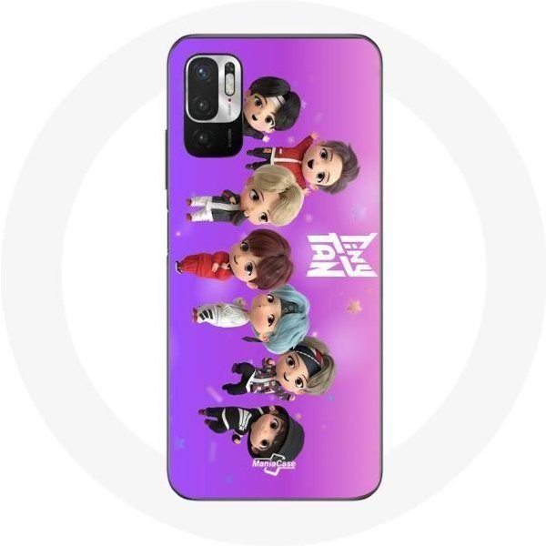 Funda Para Xiaomi Redmi Note 10 5G BTS Tinytan AnimacióN PóSter RM Jin Suga J-Hope Jimin Jungkook Y V Mic Drop Danza-image