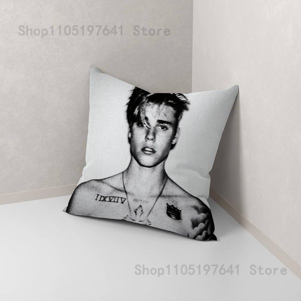 Poszewka Na Poduszkę Swag J-Justin-S-B-Bieber-S Do Dekoracji Sofy, Samochodu, Biura, Pokoju, Poszewka Na Poduszkę Z Nadrukiem, Dekoracje I Ochraniacz 22X22Inch-image