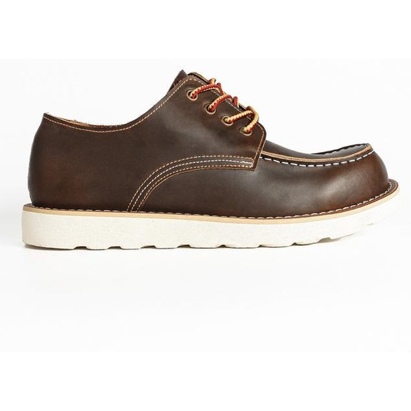 Buty MęSkie SkóRa Naturalna Buty Casualowe Retro OddychająCe Outdoorowe Modne Sneakersy Do Chodzenia Buty MęSkie Oksfordy 8 Gray-image