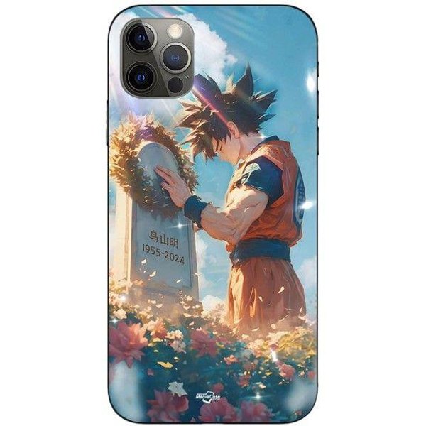 Funda De TeléFono - Maniacase - Iphone 13 Pro Max - Akira Toriyama Son Goku - Silicona - Negra Negro-image