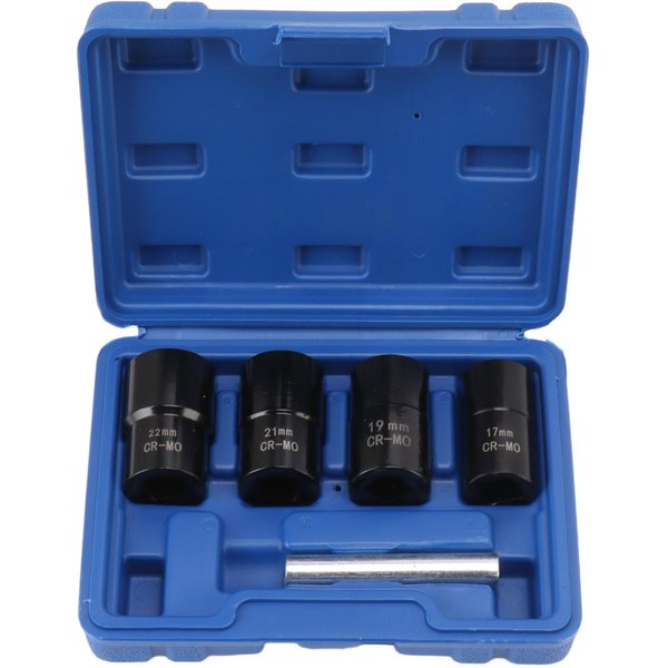 Juego De 5 Piezas Para Quitar Tuercas Y Pernos, Juego De Vasos Extractores De Tuercas Y Pernos Profesional Para Quitar Tuercas Y Pernos DañAdos O Gripados Black-image