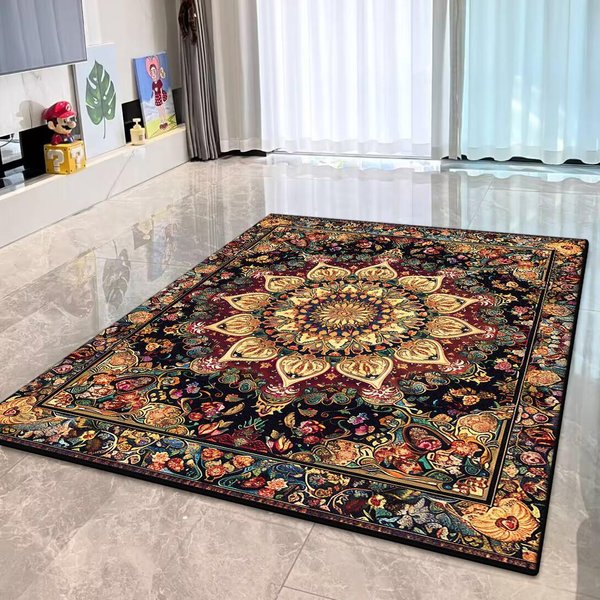 Bohemia Luksusowe Dywany Do Salonu Dekoracja Dywaniki PodłOgowe AntypośLizgowe Do Sypialni DużY Dywan Dywan Do Salonu Dywan Perski Zmywalny 80*120Cm-image