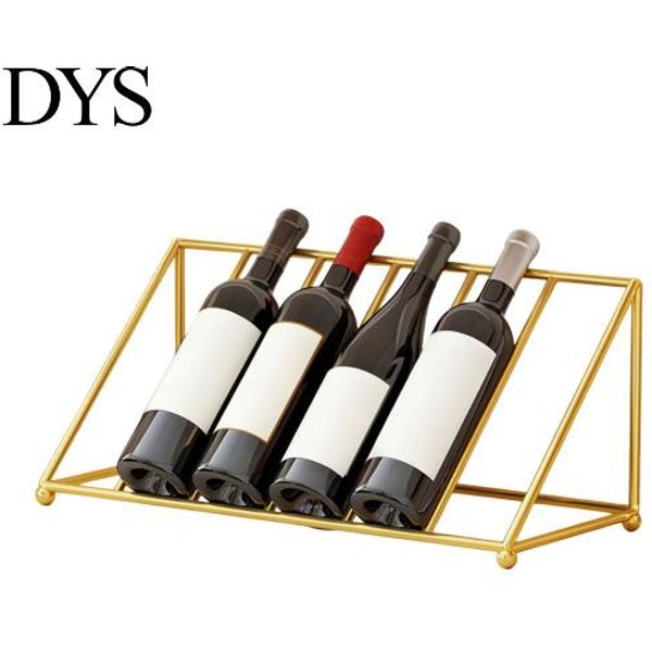 Dekoracyjny Stojak Na Wino Do Restauracji, PółKa Na Butelki Alkoholu, Nachylony Stojak Z żElaza, Nowoczesny Stojak, Uchwyt Na Blat, Bar Domowy, Kuchnia I L-image