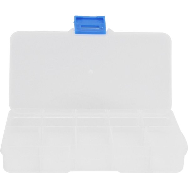 Caja De JoyeríA Transparente De 10 Compartimentos Caja Organizadora De PláStico Contenedor De Almacenamiento Para Cuentas Manualidades ArtíSticas DIY-image