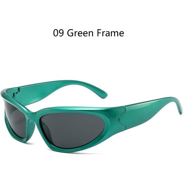 Y2K Nowe Punk Sportowe Okulary PrzeciwsłOneczne Dla MężCzyzn Kobiety Luksusowa Marka Markowe Designerskie Okulary PrzeciwsłOneczne Moda MęSka Vintage Odcienie UV400 Okulary Gogle Blue-image
