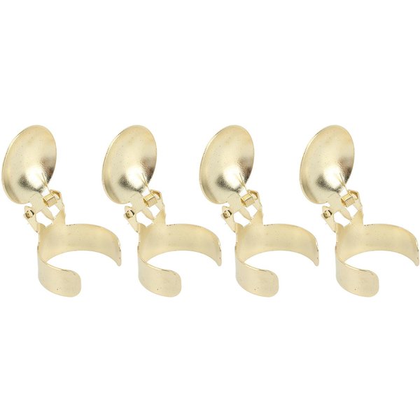 4PCS Apagavelas AutomáTico Anillo Apagavelas Apagador De Mecha De Vela TapóN Acero Inoxidable Apagavelas Oro-image