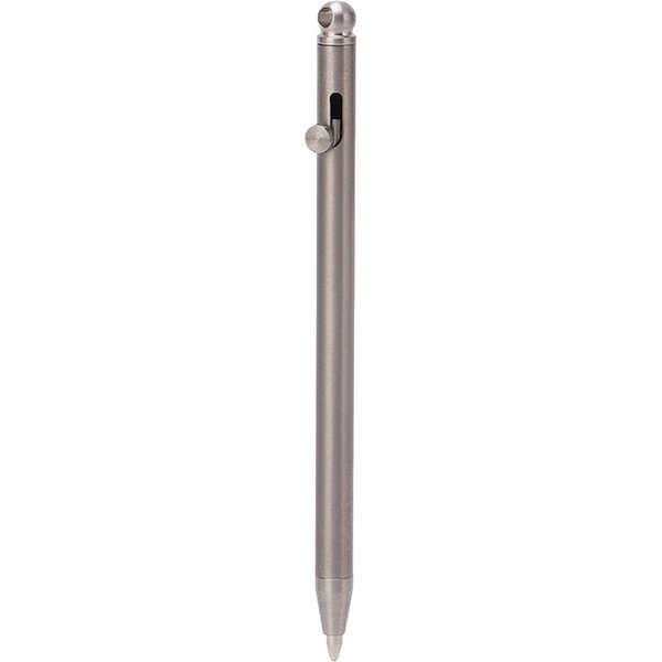 Mini Llavero BolíGrafo AleacióN De Titanio EDC PortáTil BolíGrafo De Bolsillo Mini Llavero BolíGrafo Para Viaje Gray-image