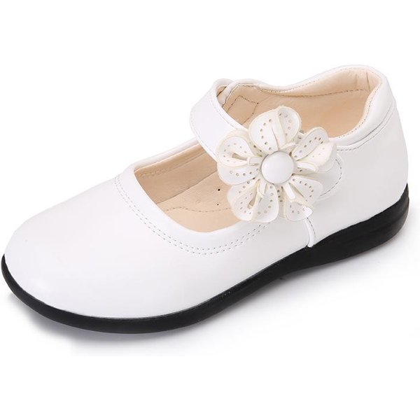 SkóRzane Buty DziecięCe Buty DziewczęCe Wiosna I Jesień Nowe Modne Buty KsiężNiczki Z MięKką Podeszwą 34 White-image
