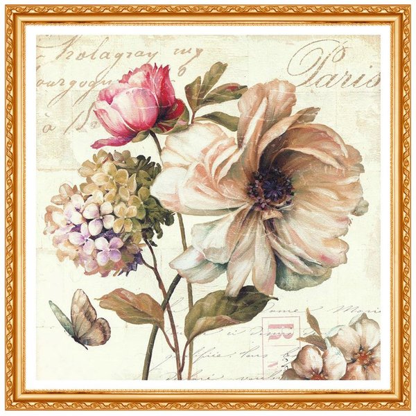 Pintura De Diamantes DIY Completa Flor Mariposa PedreríA Redonda Bordado De Diamantes Flores 20X30CM-image