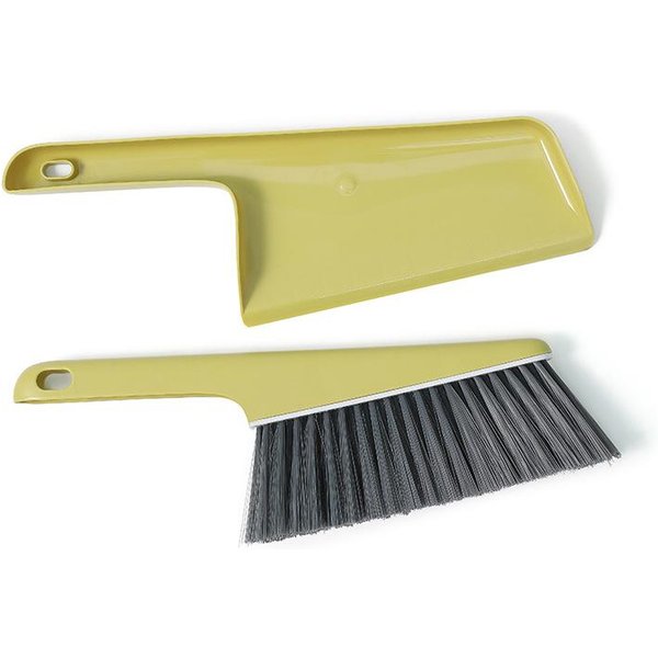 Mini Cepillo De Limpieza, Escoba De Alta Densidad, Recogedor, Barredora De Escritorio, Pala Para Limpiar Basura, Mesa, Herramientas De Limpieza Del Hogar Amarillo-image