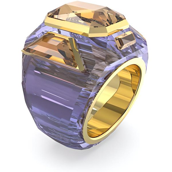 Anillos Swarovski Chroma Alloy Para Mujer Morado 5630320 Purple|55 Gray-image