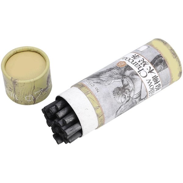 25 Szt. OłóWek WęGlowy Rysunek WęGlem Bar WęGiel Artysty NarzęDzia Do Rysowania Szkicownik (7333) Beige-image