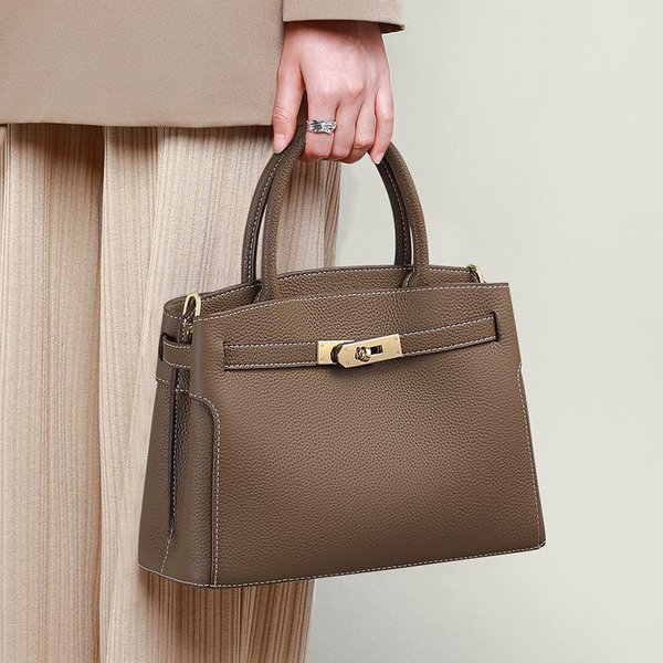 Bolso Bandolera De Primavera/Verano Con Textura De Alta Calidad, Ligero, De Lujo, Todo En Uno, Bolso De Hombro PequeñO Con Prepucio Para Mujer. Brown-image