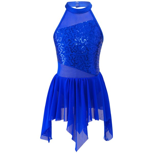 Vestido De Baile De Ballet Para NiñAs, Leotardo Con Recorte En La Espalda, Trajes De Danza LíRica, Leotardo De Gimnasia ContemporáNea 7-8 Years-image