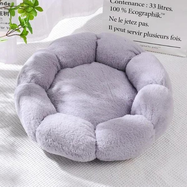Pies Kot Zwierzę Kuweta Psia Kuweta Kocia Kuweta Pluszowe Legowisko Dla Psa W KształCie Kwiatka Mata Dla ZwierząT Zwierzę 40CM-image