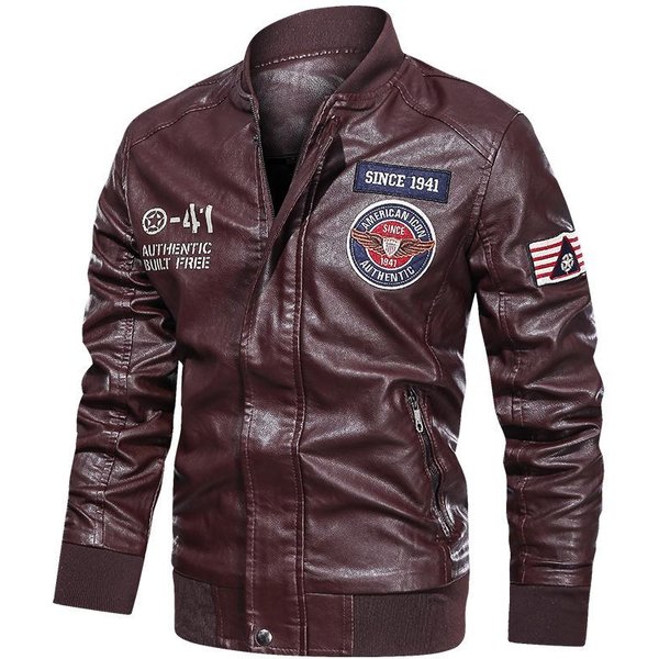 OtoñO E Invierno Nueva Chaqueta De Cuero Para Hombre Talla Grande Estilo Coreano Trendy Guapo Suelto PU Chaqueta De Cuero Para Motociclista Para Hombre 4XL Gray-image