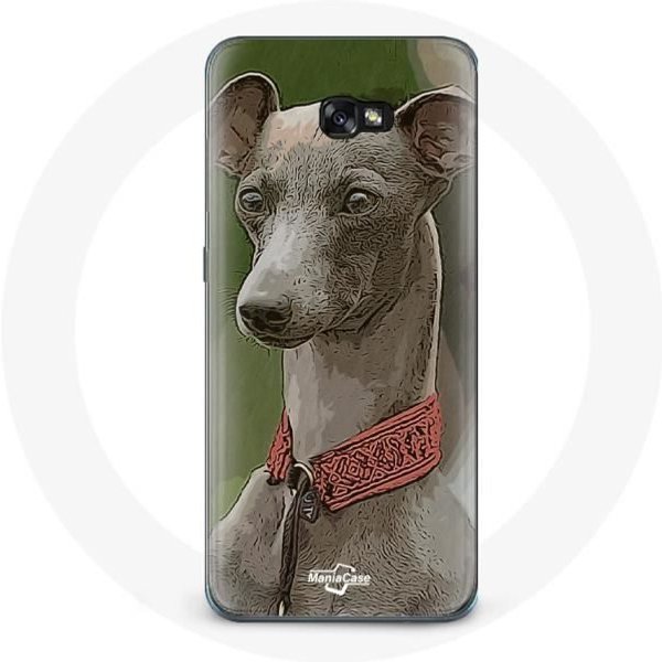 Funda - Maniacase - Samsung Galaxy A5 2017 - Galgo Greyhound - Gris - Flexible Gris-image