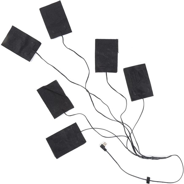PañO EléCtrico Calefactor PortáTil USB Lavable Almohadilla Calefactora De Mantenimiento CáLido Para Ropa Chaleco-image