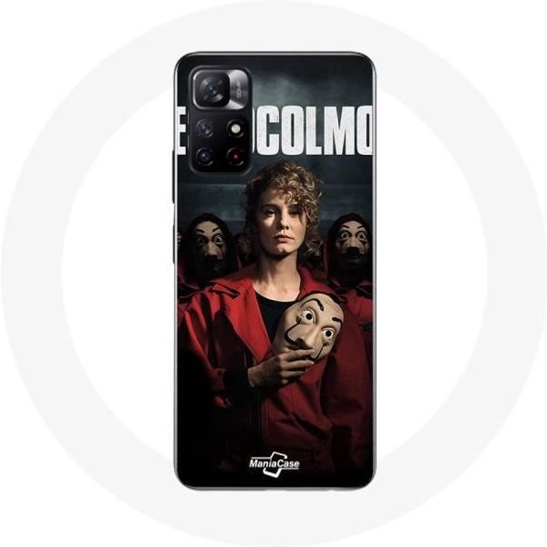 Funda - Maniacase - Xiaomi Redmi Note 11S 5G - La Casa De Papel - Flexible - Blanco-image